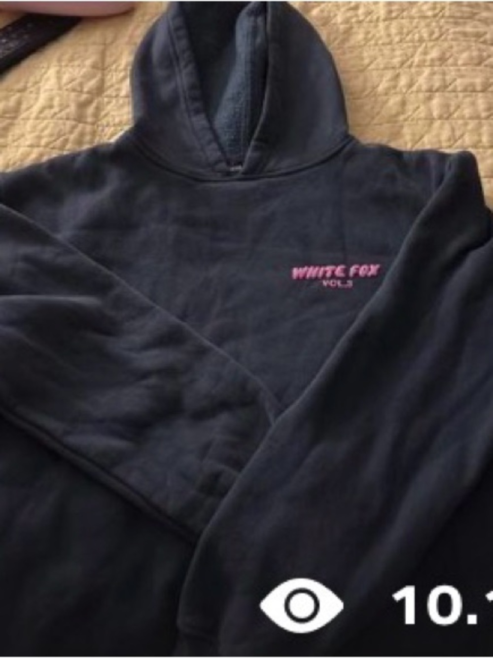 White fox hoodie xs